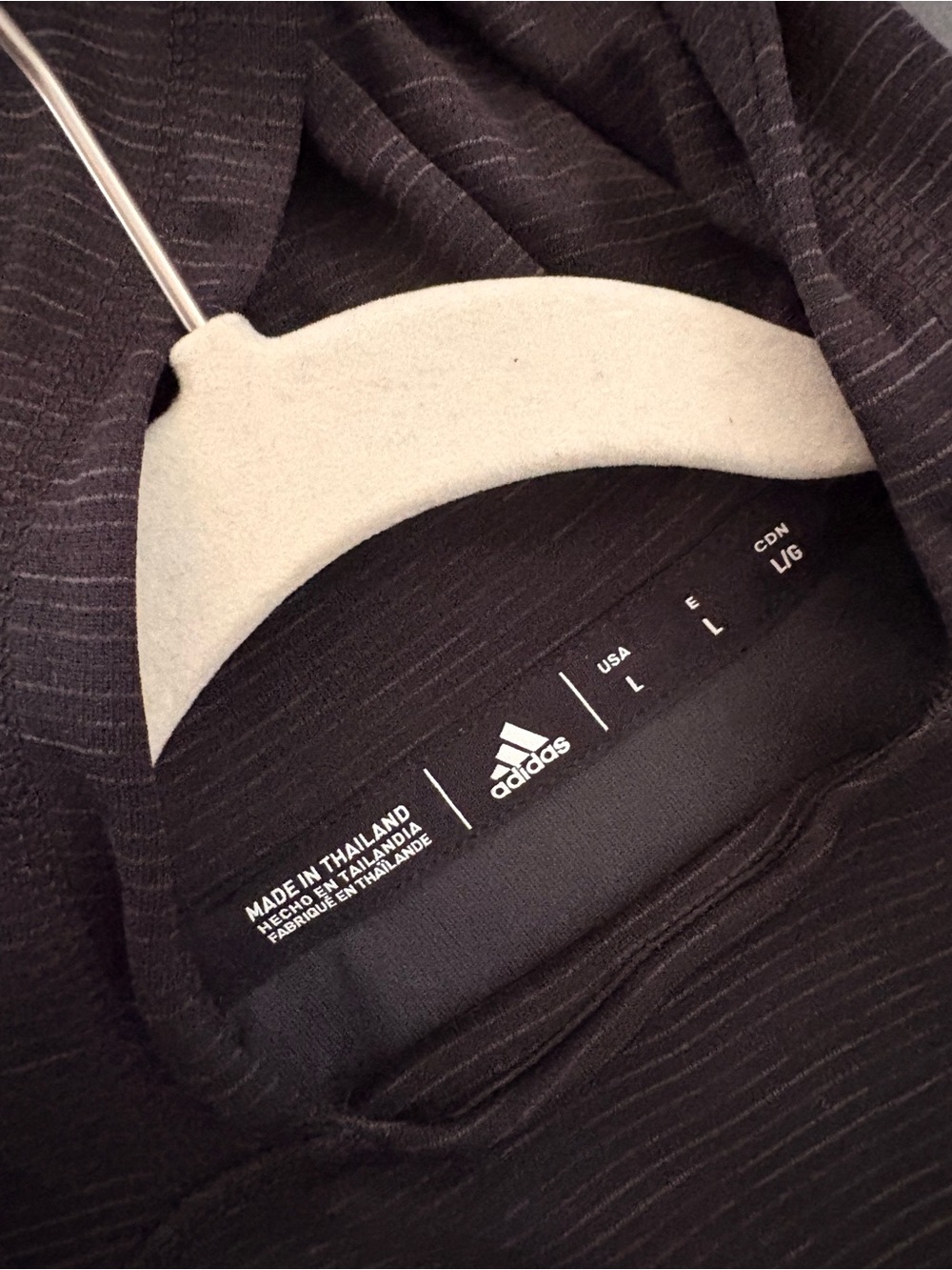 adidas Black Striped hoodie Sweatshirt